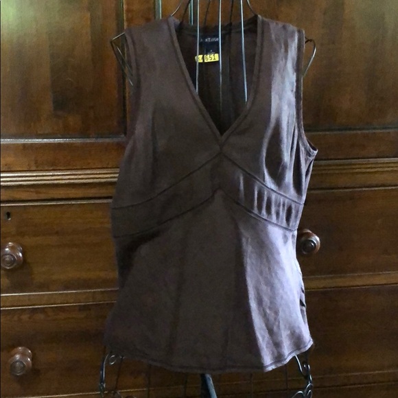 Ann Taylor Tops - Anne Taylor chocolate brown sleeveless top.